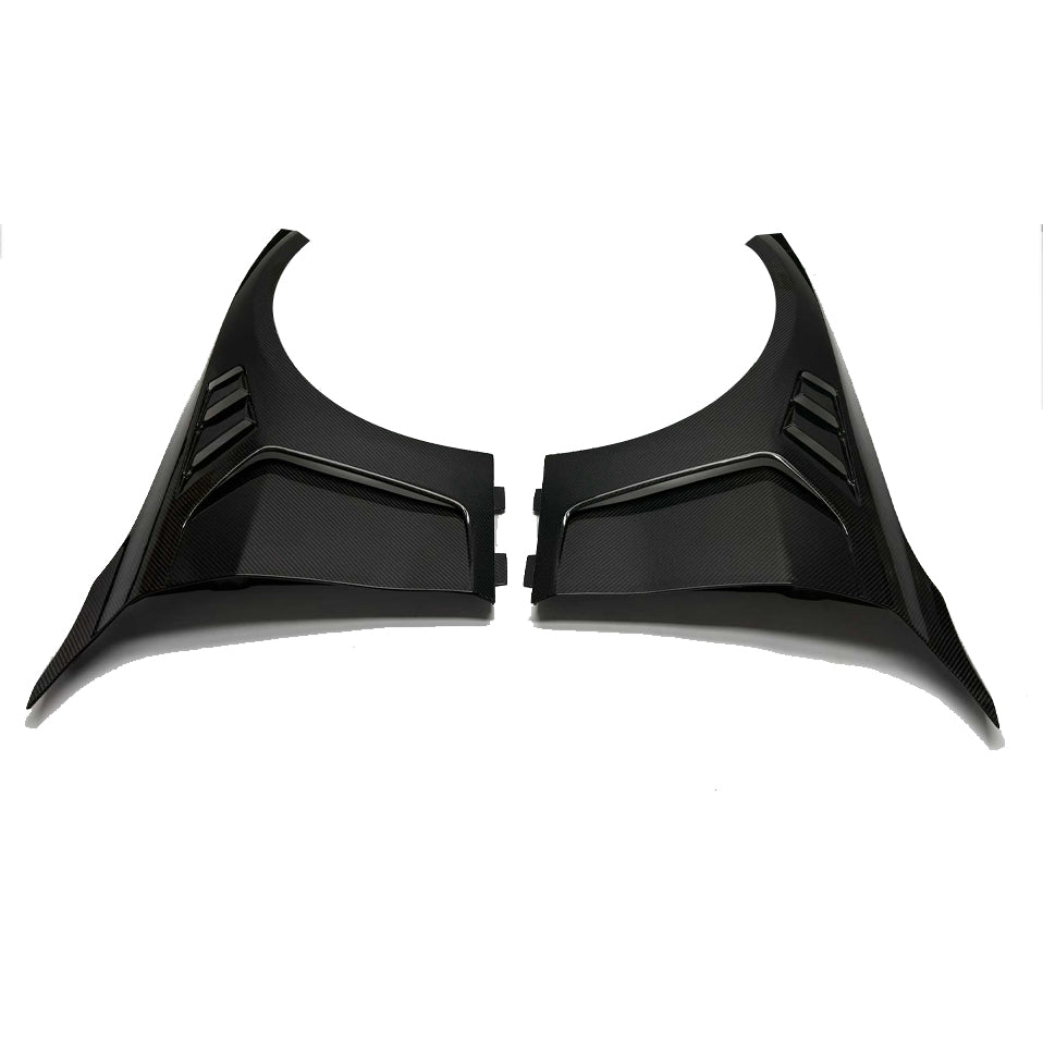 APN-style dry carbon fiber front fender vents suitable for modified BMW G80 M3, G82, G83 M4