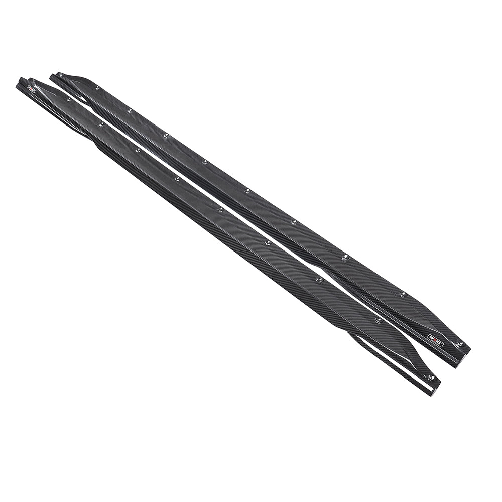 For BMW M3 M4 G80 G82 G83 2021+ Dry Carbon Fiber Side Skirt Set AMXNX Style