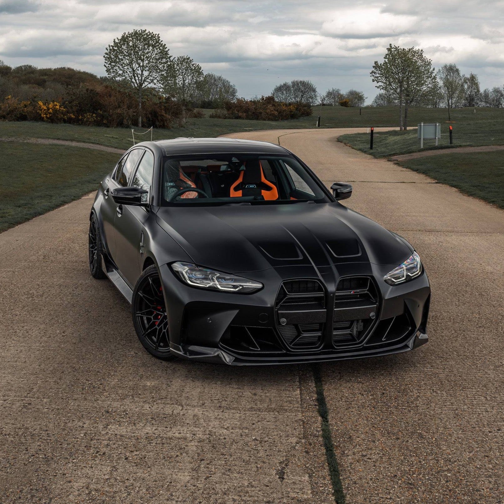 BMW M3/M4 G80/G82 Dry Carbon Fiber MP Three-Stage Front Lip - Amxnx