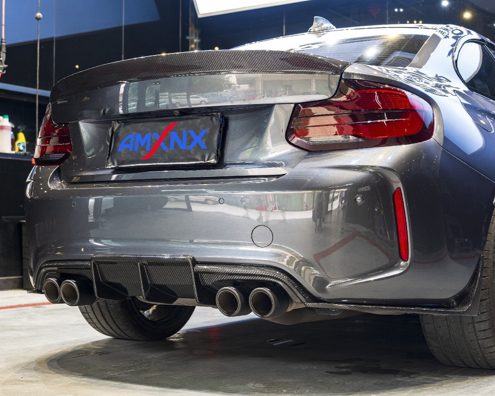 BMW M2 F87 Dry Carbon Fiber MTC Back Lip - Amxnx