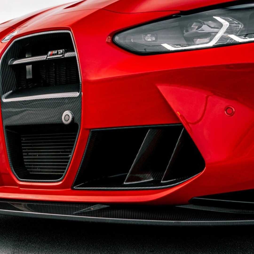 Dry carbon fiber for BMW G80 and G82 front bumper vents