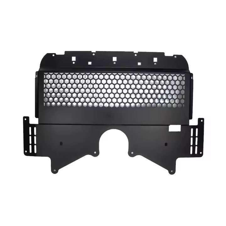 Aluminum alloy engine underbody protection plate/oil pan guard suitable for BMW G80 G81 M3, G82 G83 M4, and G87 M2 models from 2021 and later.