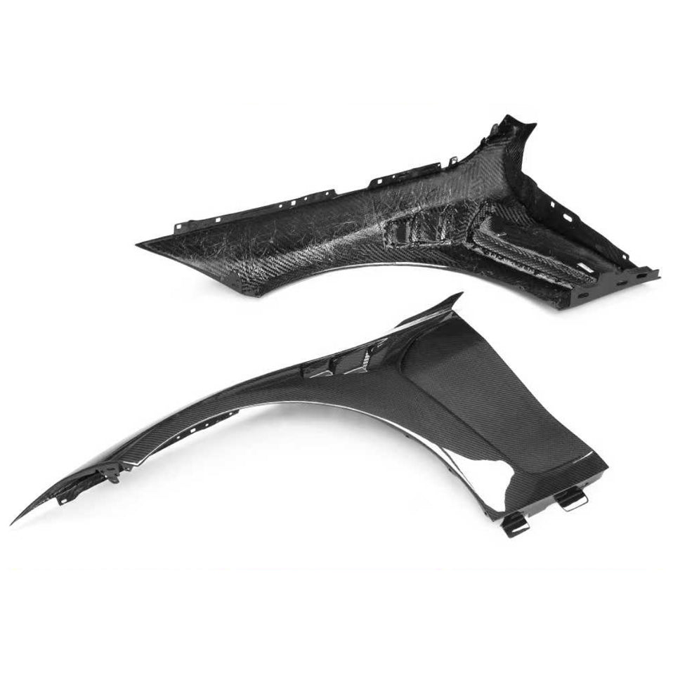 APN-style dry carbon fiber front fender vents suitable for modified BMW G80 M3, G82, G83 M4
