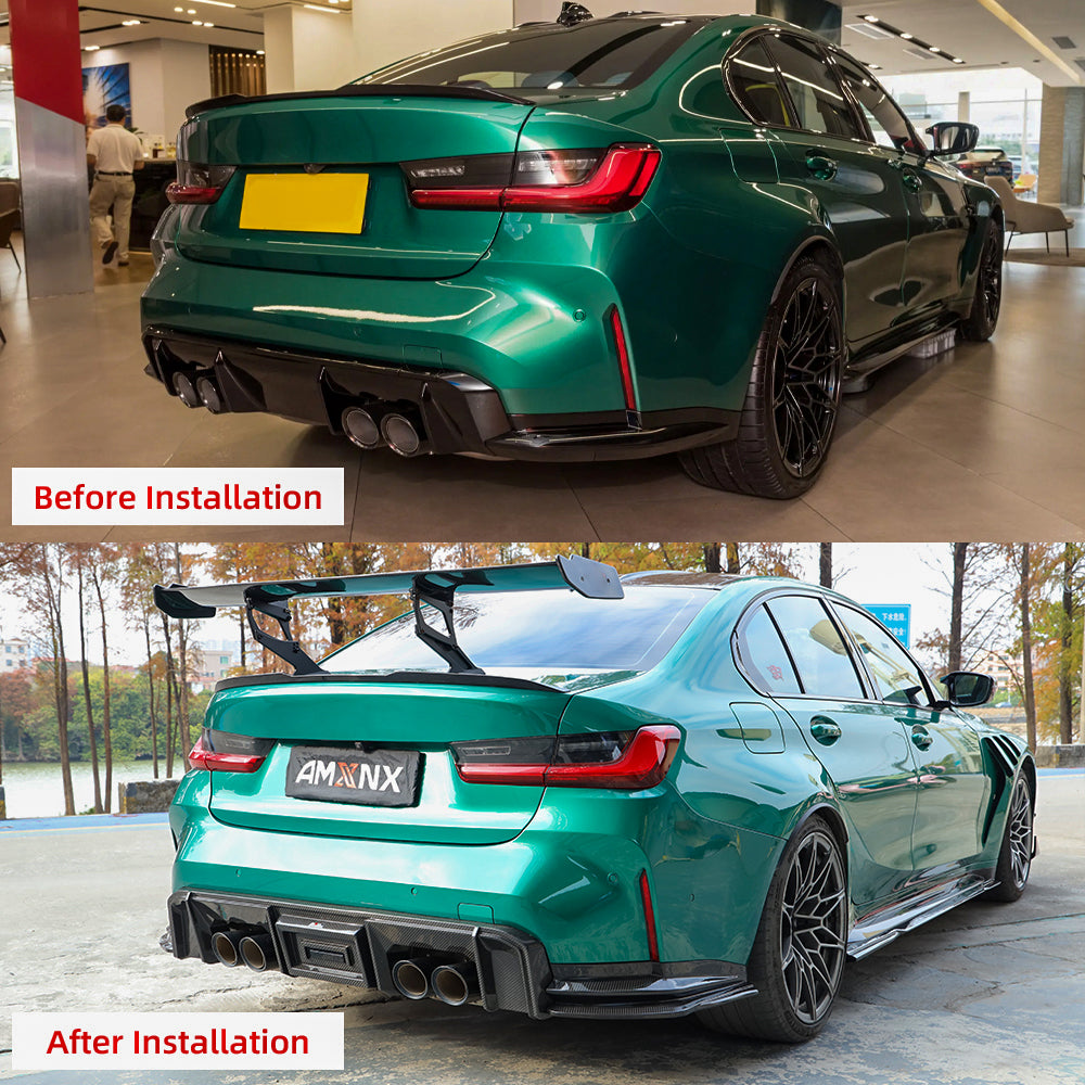 AMXNX's Day carbon fiber rear diffuser for BMW M3 G80 G81 & M4 G82 G83 (2021+)