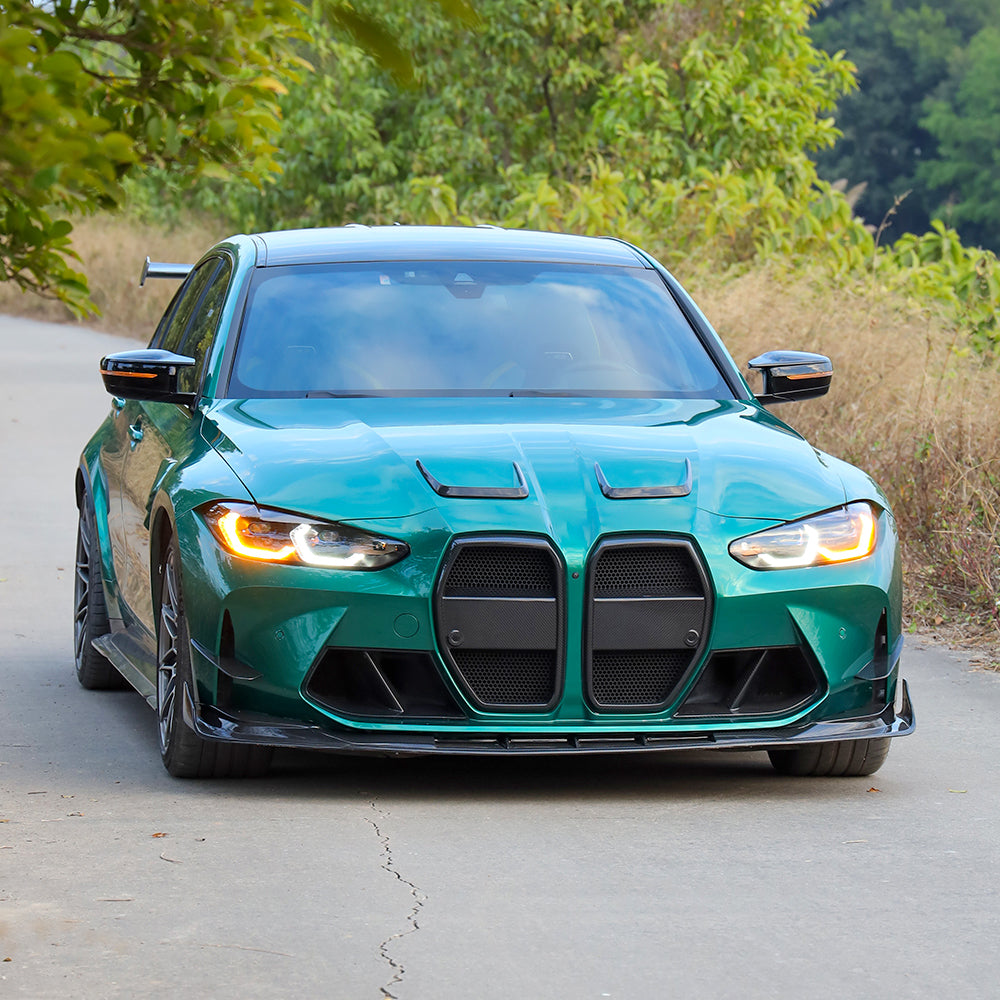 AMXNX prepreg carbon fiber front spoilers for BMW M3 G80 G81 and BMW M4 G82 G83