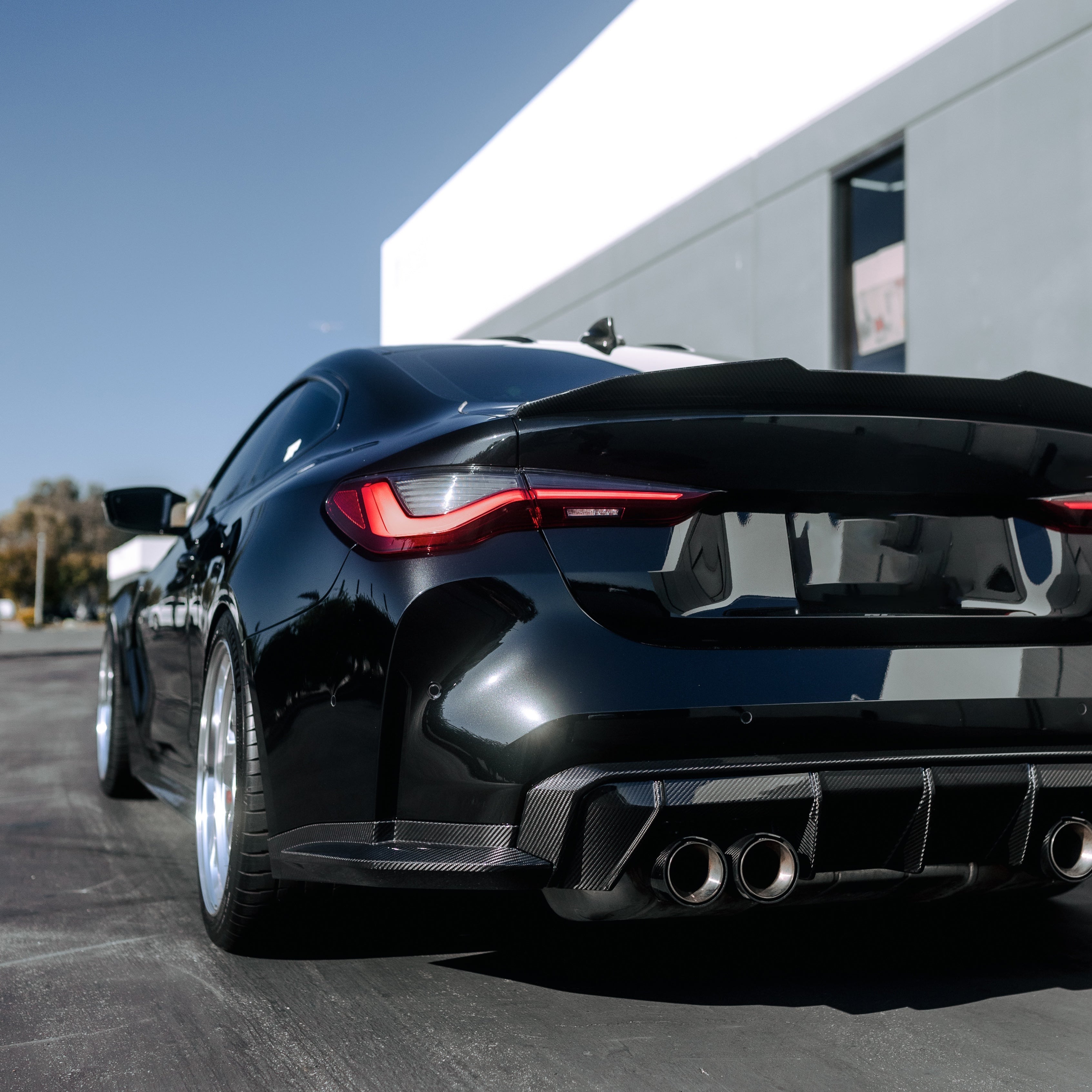 Aggressive Rear Styling: BMW G80 M3 & G82 M4 Dry Carbon Rear Bumper Aprons