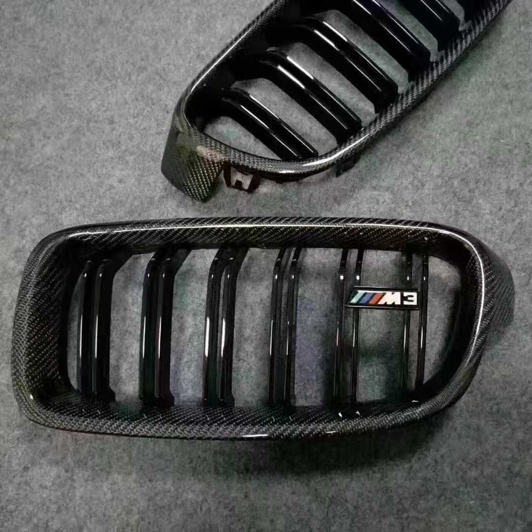 F30 kidney grille dry carbon fiber
