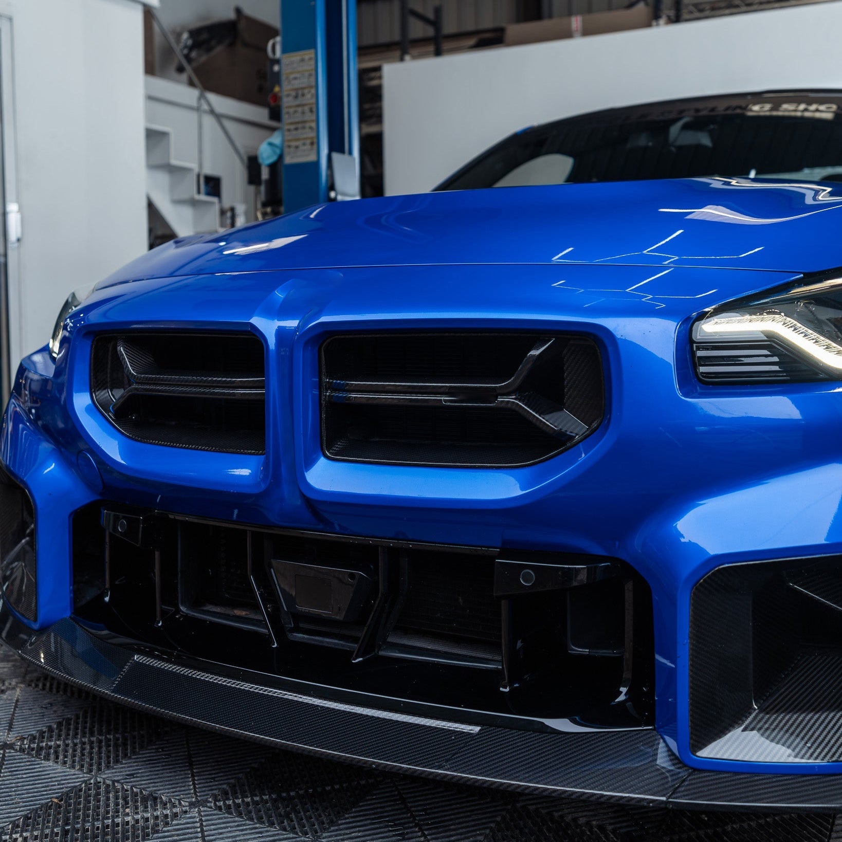 BMW M2 G87 Dry carbon fiber lower net - Amxnx