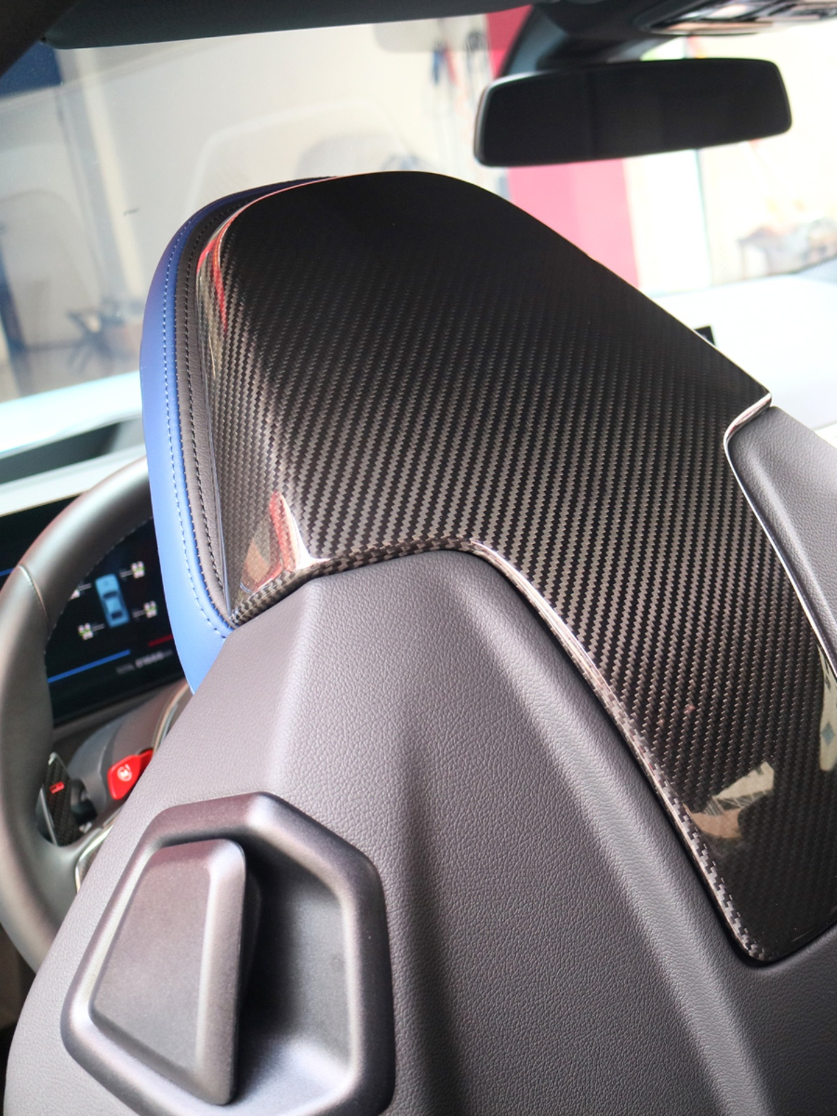 Dry Carbon Comfort Seat Back Cover Set