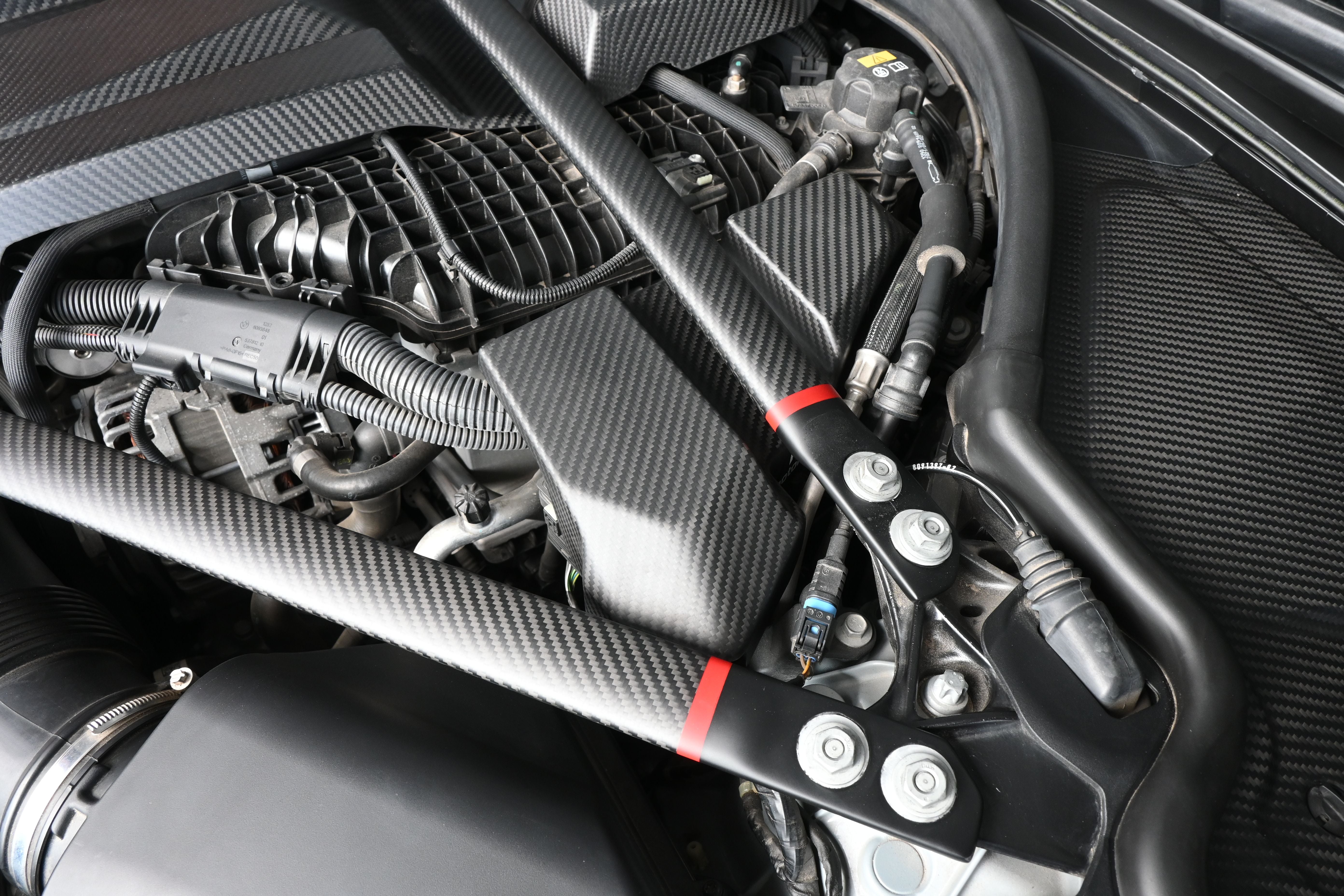 Dry Carbon Fiber ECU Cover Engine Compartment For BMW M3 M4 G80 G82