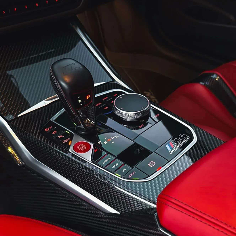 Carbon fiber dashboard, center console, and gearshift lever suitable for BMW G80 and G82 G87  interiors