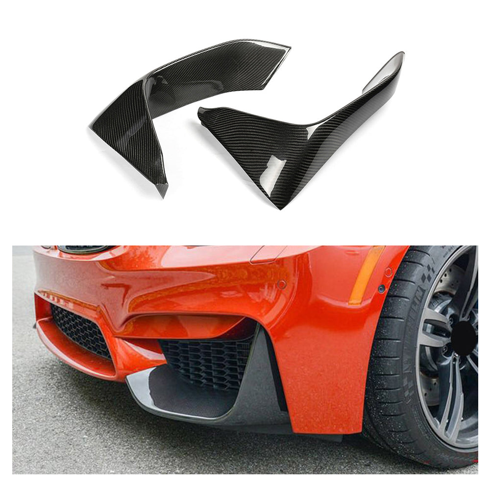 BMW M3/M4 F80/F82  Dry carbon Fiber MP front lip wrap angle - Amxnx