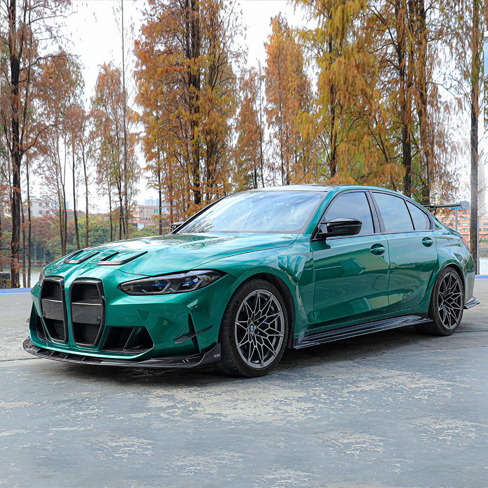 AMXNX prepreg carbon fiber front spoilers for BMW M3 G80 G81 and BMW M4 G82 G83