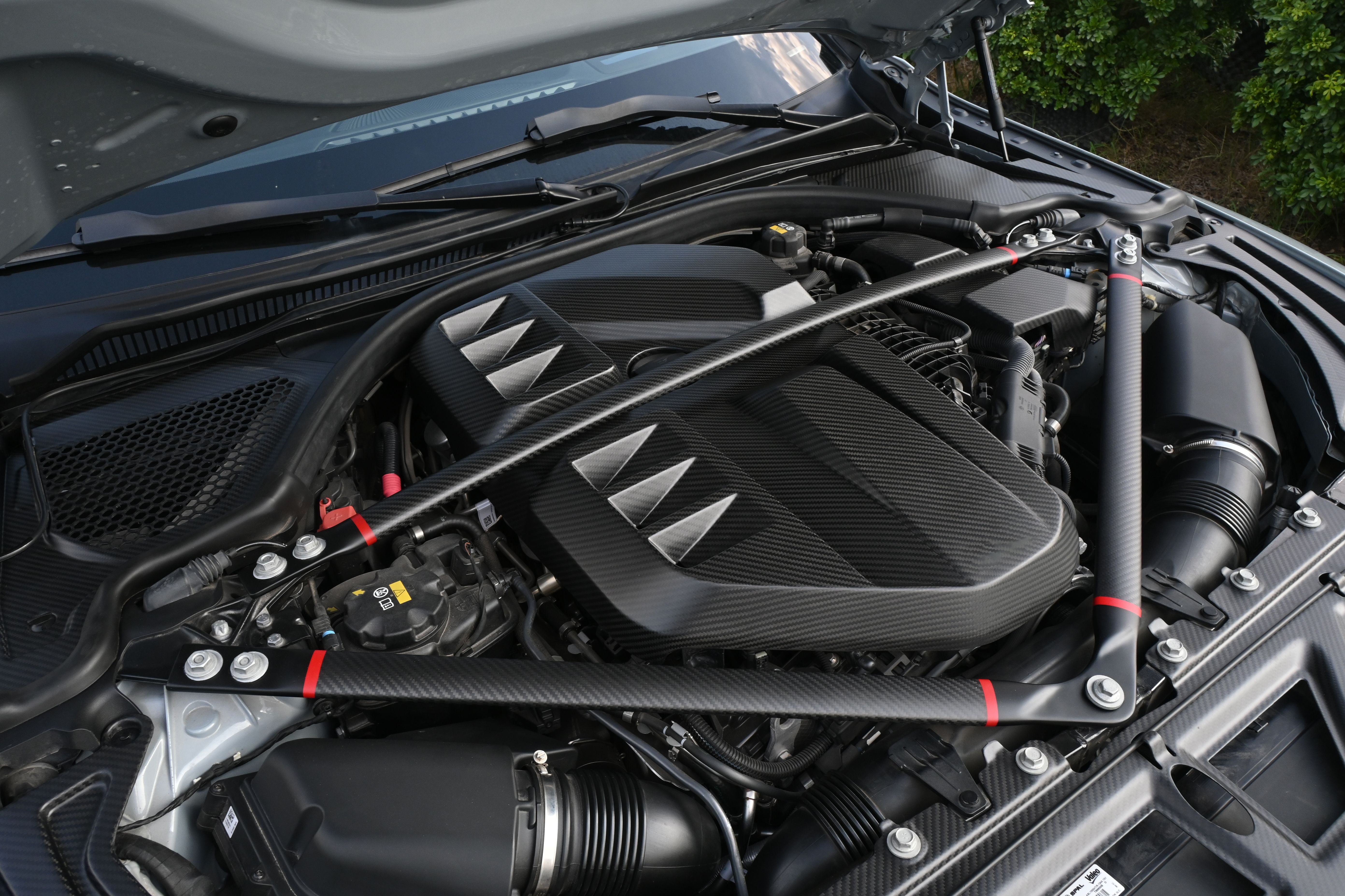 Dry Carbon Fiber Engine Strut Bar For BMW G80 M3 G82 G83 M4 G87 M2