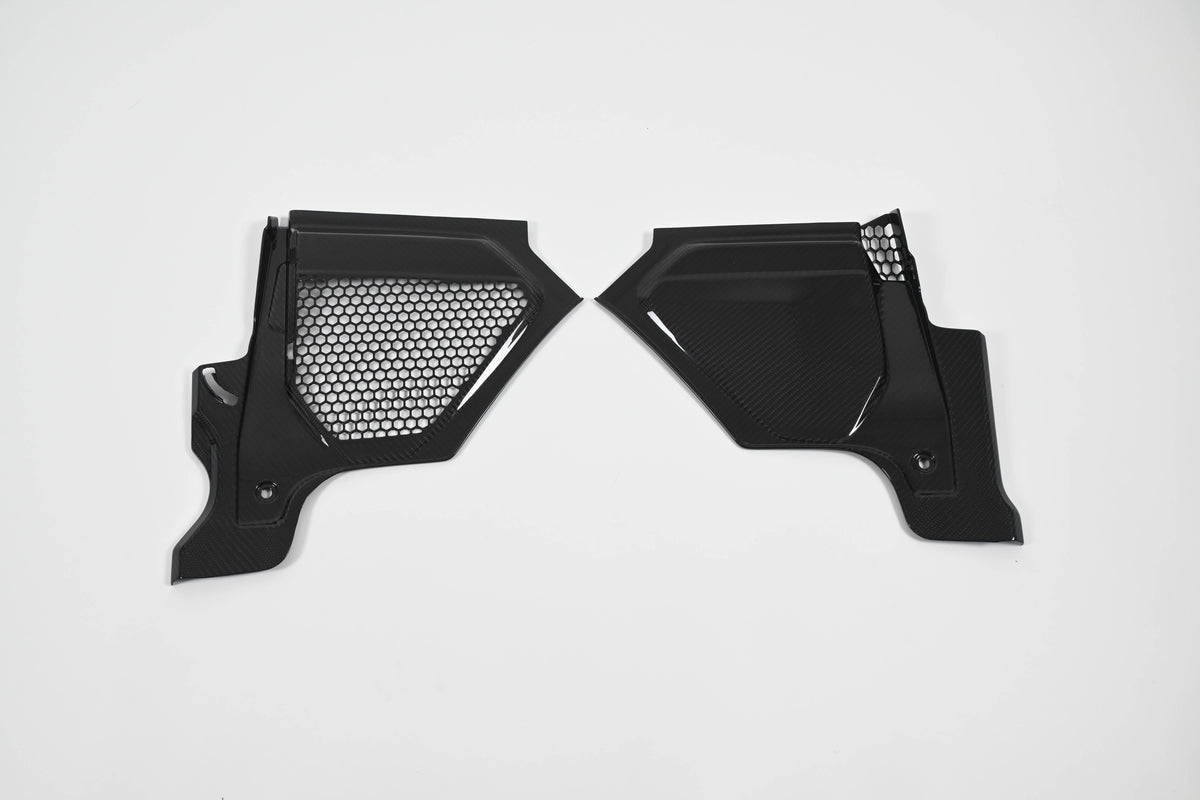 For BMW G87 M2 G80 G81 M3 G82 M4 Dry Carbon Fiber Engine Top Corner Panels
