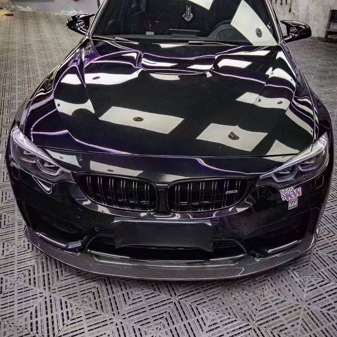 F80 GT4 front lip wet carbon