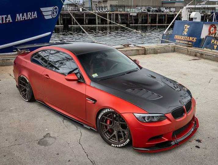 E92 hood dry carbon fiber